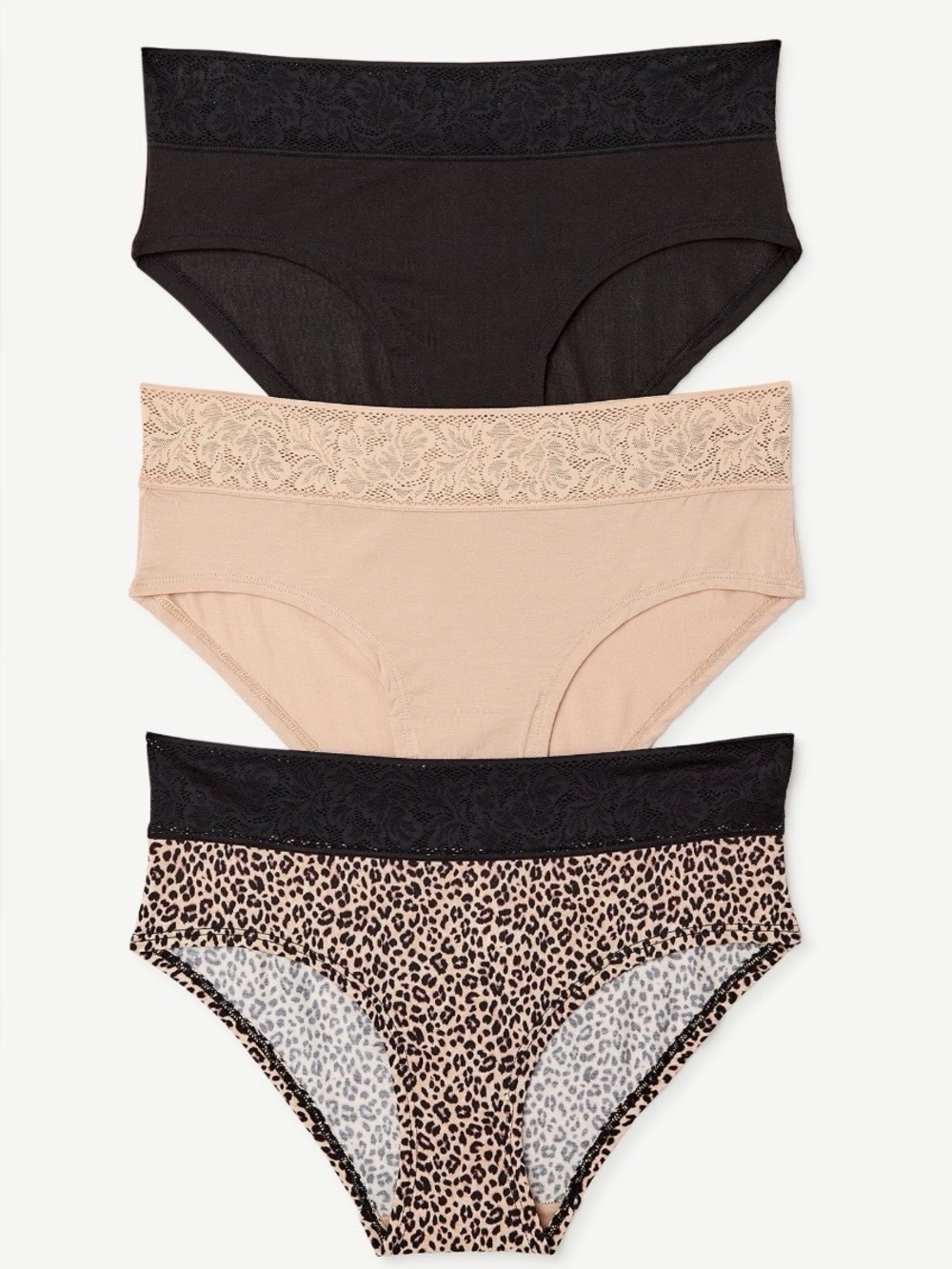 Joyspun Modal and Lace Hipster Panties Size XXXL